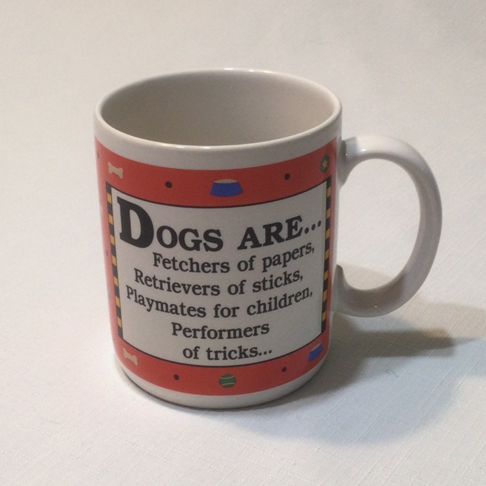 Hallmark Dog Ceramic Coffee Mug LNC Vintage 1988​